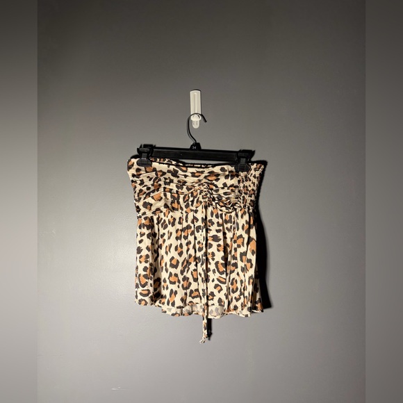 Aerie Uptown Leopard Mini Skirt Size Small - Picture 2 of 5